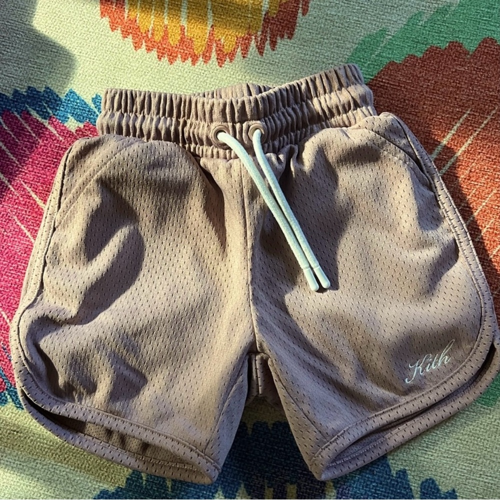 Kith light mauve kids shorts